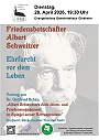 Vortrag zum Friedensengagement Albert Schweitzers
